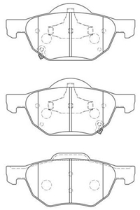 Sada brzdových platničiek kotúčovej brzdy AISIN